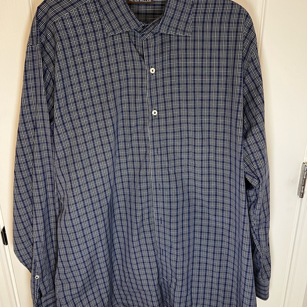 Men's Blue Checkered Shirt